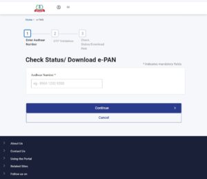E-PAN Card Download Online (Instant PDF) – Aadhaar, PAN, NSDL & IT Portal