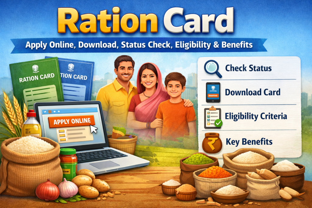 Ration Card – Apply Online, Download, Benefits, Status Check & List