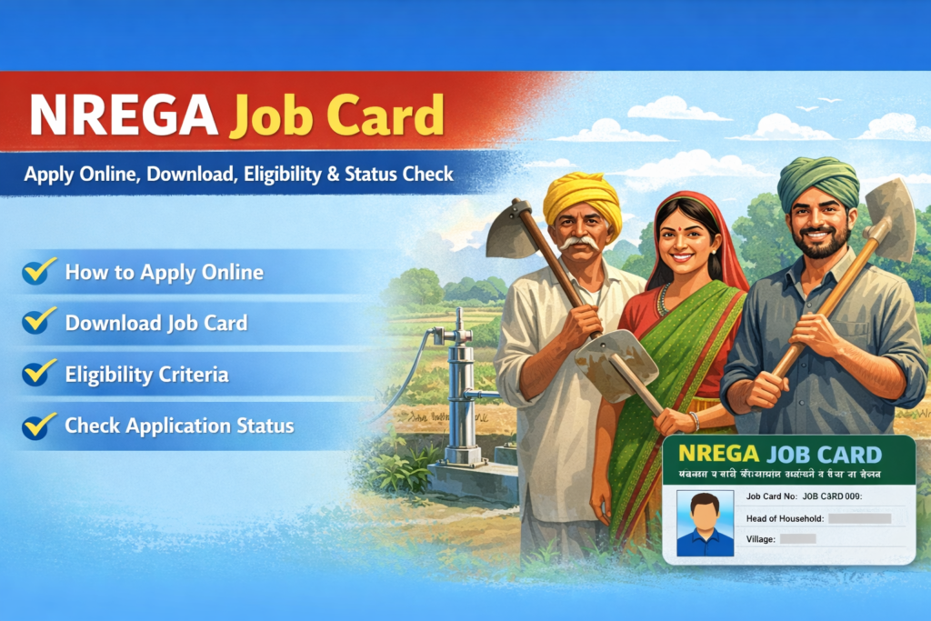 NREGA Job Card Apply Online, Download PDF, Eligibility and Status Check