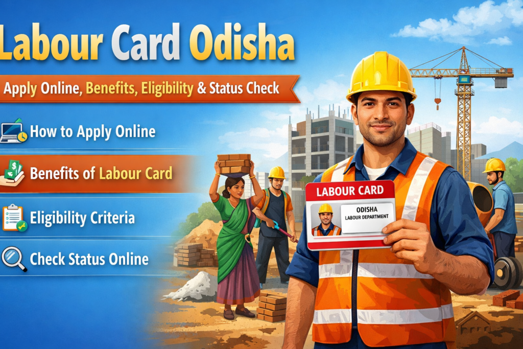 Labour Card Odisha 2026 – Apply Online, Benefits, Eligibility & Status