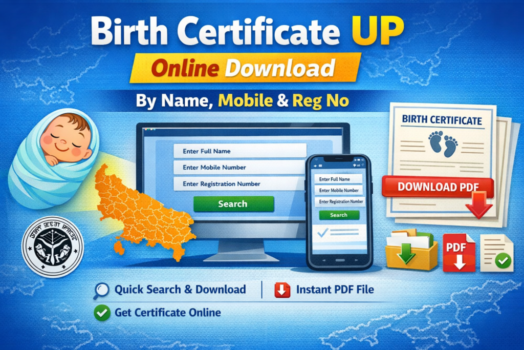 Birth Certificate UP Online – Apply, Download PDF & Status Check