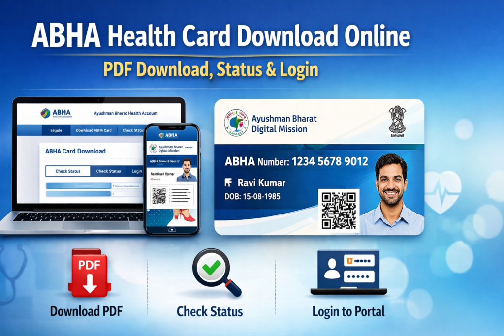 ABHA Health Card Download Online 2026 – PDF, Status & Login