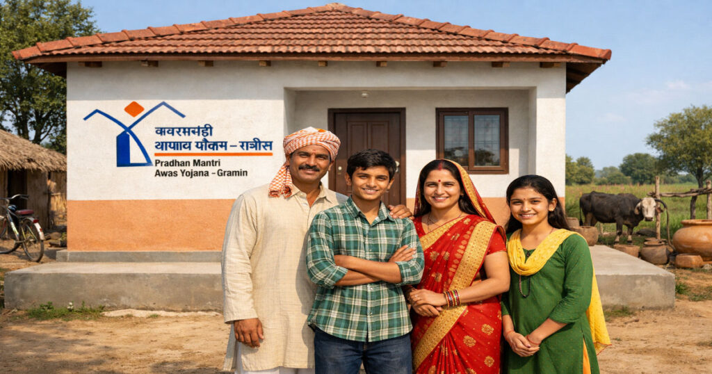 Pradhan Mantri Awas Yojana-Gramin 2026 new pucca house provided to rural family under PMAY-G scheme