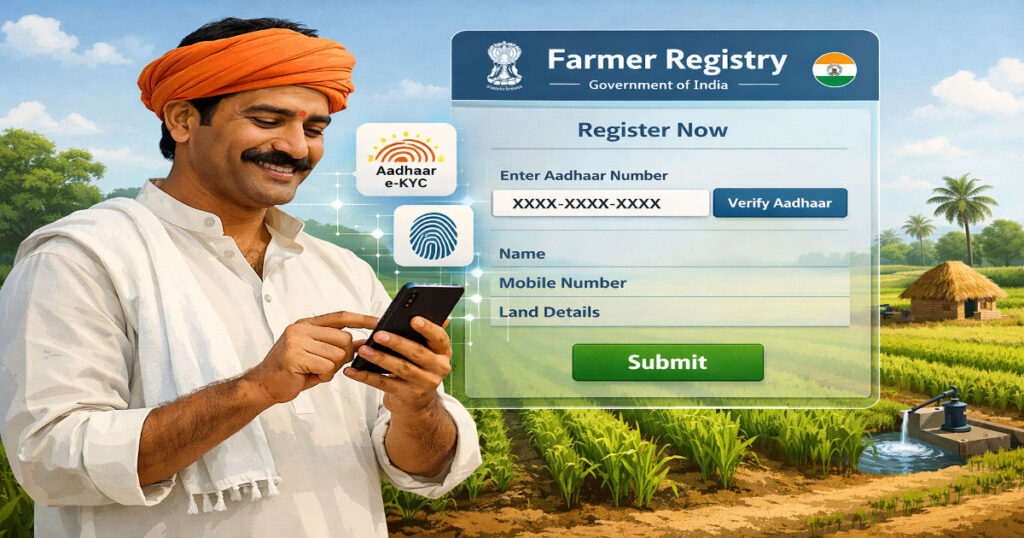 Farmer Registry online registration process for Indian farmers