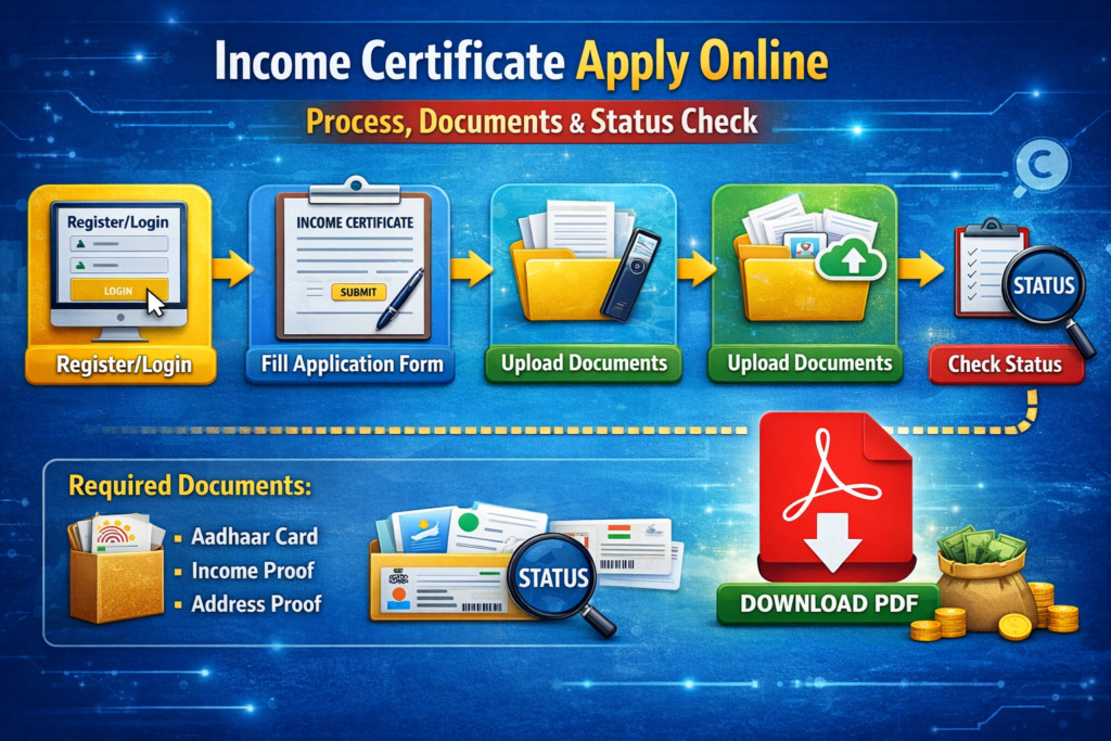 Income Certificate Apply Online – Process, Documents & Status Check