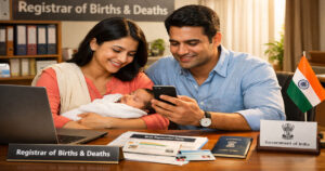 Birth certificate online apply process in India for newborn baby registration