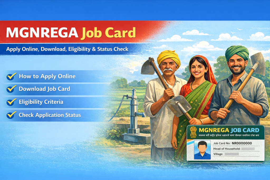 MGNREGA Job Card 2026 – Apply Online, Download PDF, Eligibility & Status Check