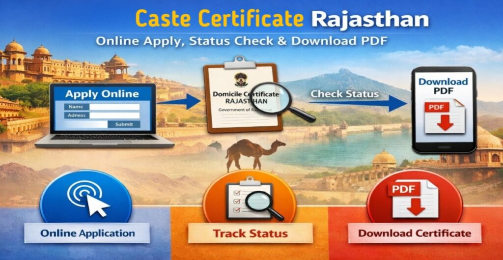 Caste Certificate Rajasthan – Apply Online, Download, Status Check & Documents