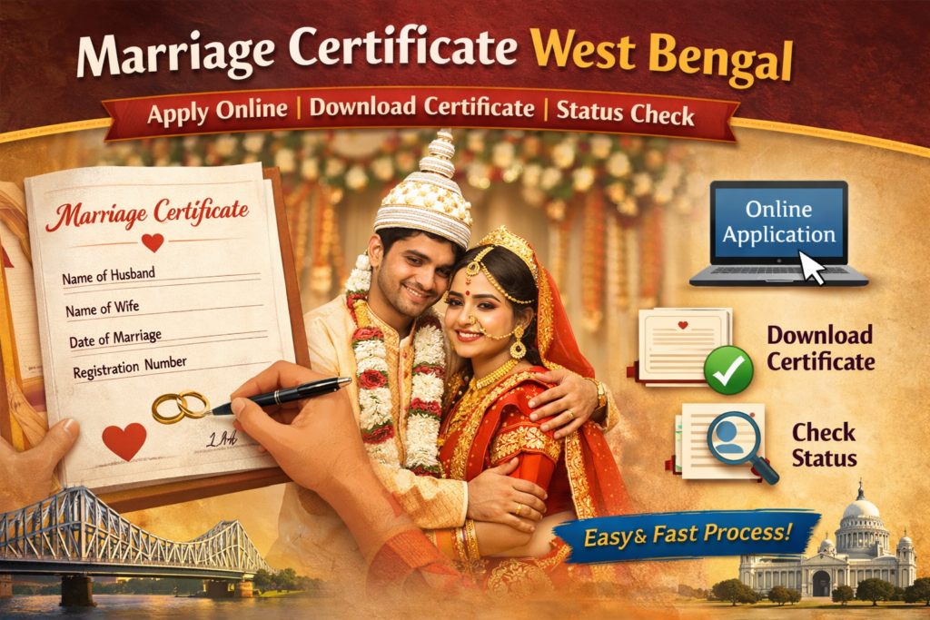 Marriage Certificate West Bengal – Apply Online, Download Certificate & Status Check