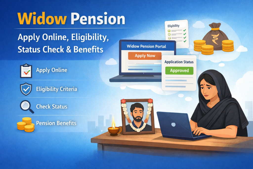 Widow Pension: Apply Online, Eligibility, Status Check & Benefits