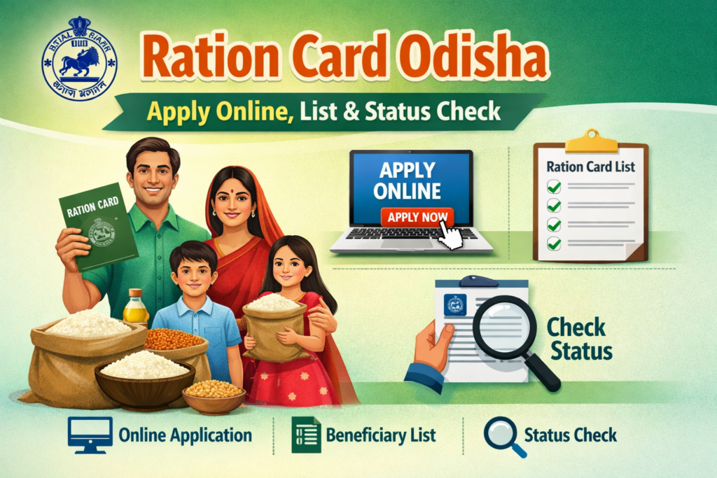 Ration Card Odisha – Apply Online, List & Status Check