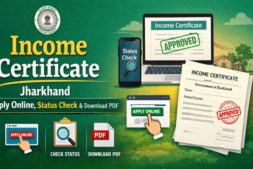 Income Certificate Jharkhand Apply Online, Status Check & Download PDF