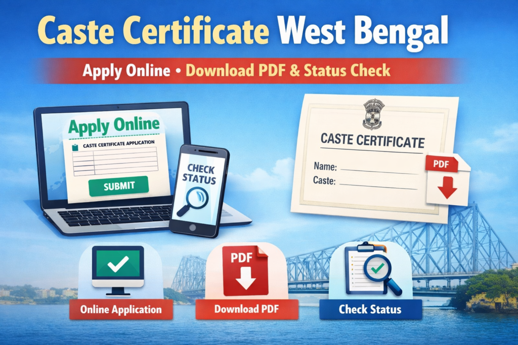 Caste Certificate West Bengal Apply Online, Download PDF & Status Check