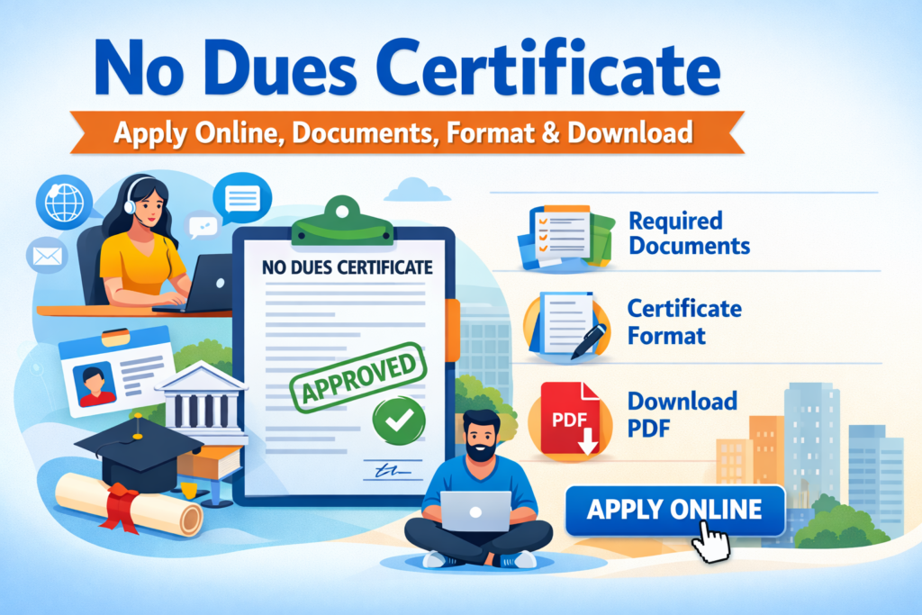 No Dues Certificate – Apply Online, Format, Download & Benefits