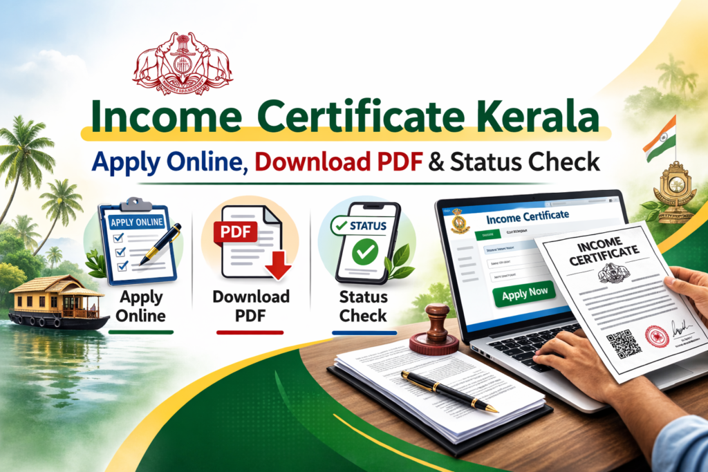 Income Certificate Kerala – Apply Online, Download PDF & Status Check