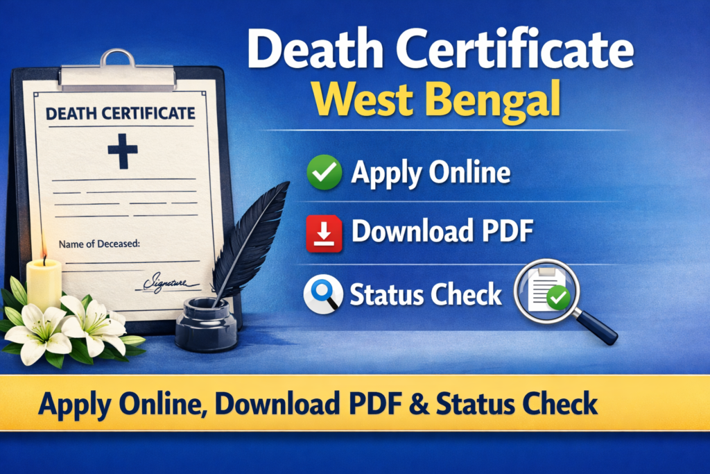 Death Certificate West Bengal Apply Online, Download PDF & Status Check