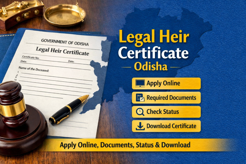 Legal Heir Certificate Odisha – Apply Online, Documents, Status & Download