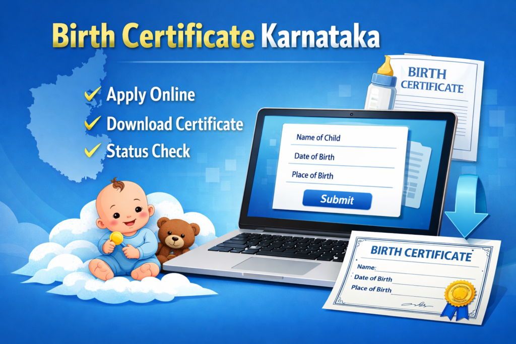 Birth Certificate Karnataka Apply Online, Download Certificate & Status Check