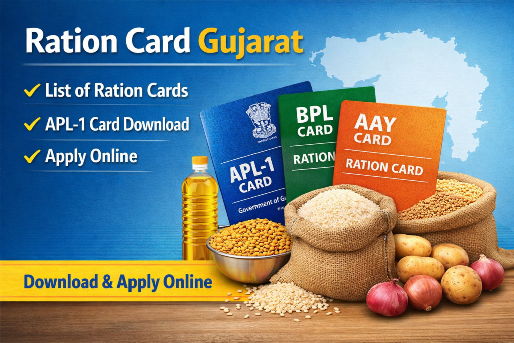 Ration Card Gujarat – List, APL-1 Download & Apply Online