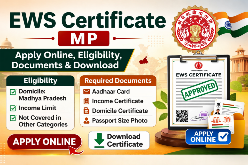 EWS Certificate MP – Apply Online, Eligibility, Documents & Download