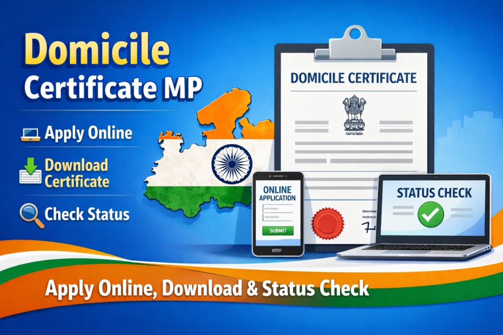 Domicile Certificate MP – Apply Online, Download & Status