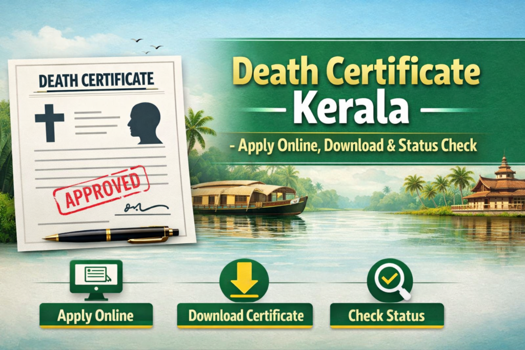 Death Certificate Kerala – Apply Online, Download & Status Check