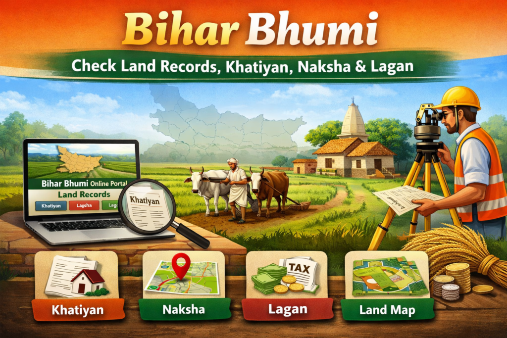Bihar Bhumi – Check Land Records, Khatiyan, Naksha & Lagan Online