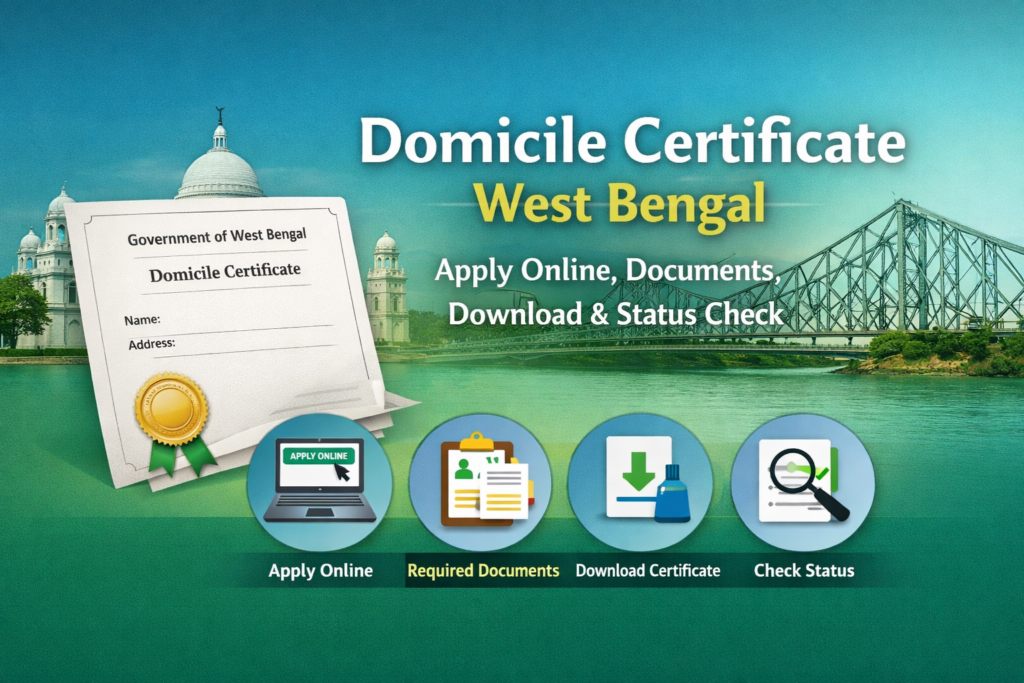Domicile Certificate West Bengal – Apply Online, Documents, Download & Status Check