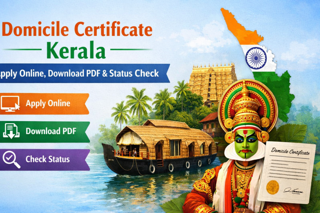 Domicile Certificate Kerala – Apply Online, Download PDF & Status Check