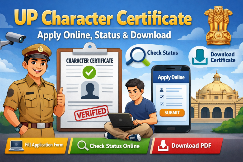 UP Character Certificate Apply Online, Status & Download