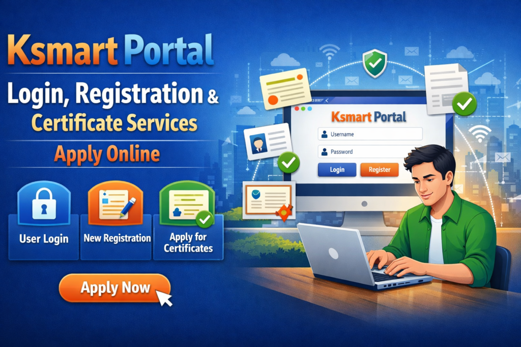 Ksmart Portal – Login, Registration & Certificate Services Apply Online