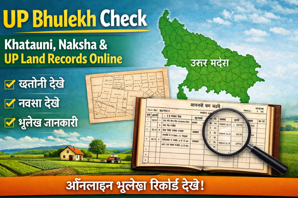 UP Bhulekh Check Khatauni, Naksha & UP Land Records Online