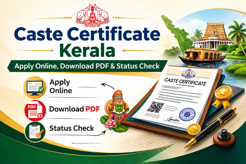 Caste Certificate Kerala – Apply Online, Download PDF & Status Check