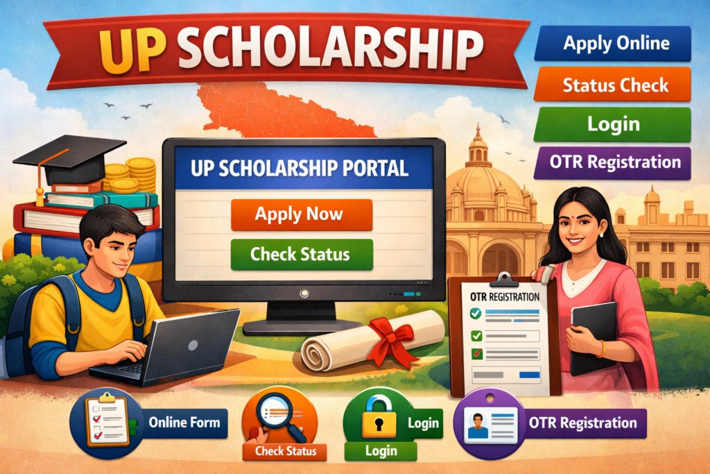 UP Scholarship Apply Online, Status Check, Login, OTR Registration