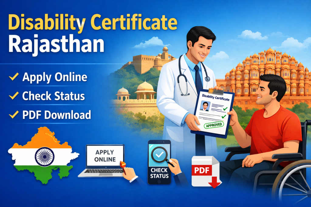 Disability Certificate Rajasthan – Apply Online, Status & PDF Download