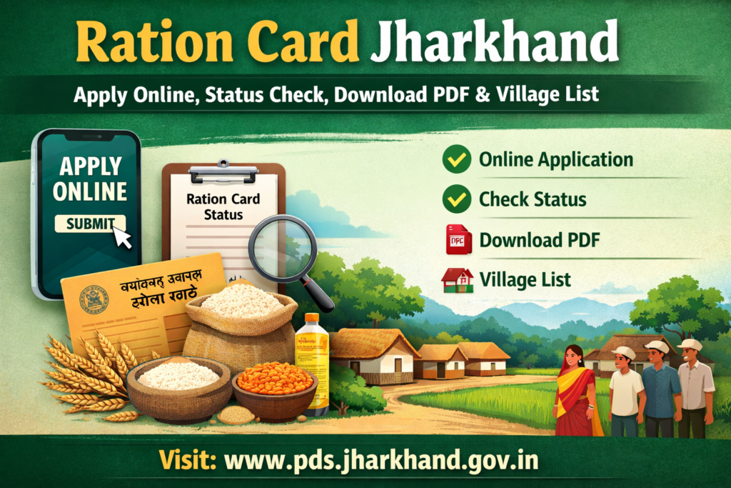 Ration Card Jharkhand Apply Online, Status Check, Download PDF & Village List