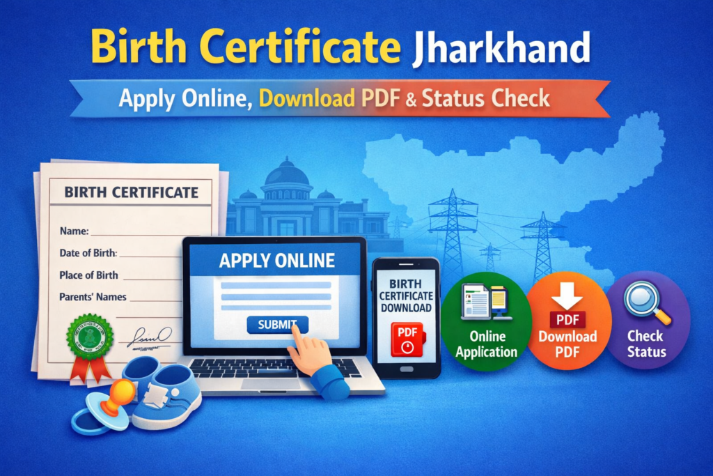 Birth Certificate Jharkhand Apply Online, Download PDF & Status Check