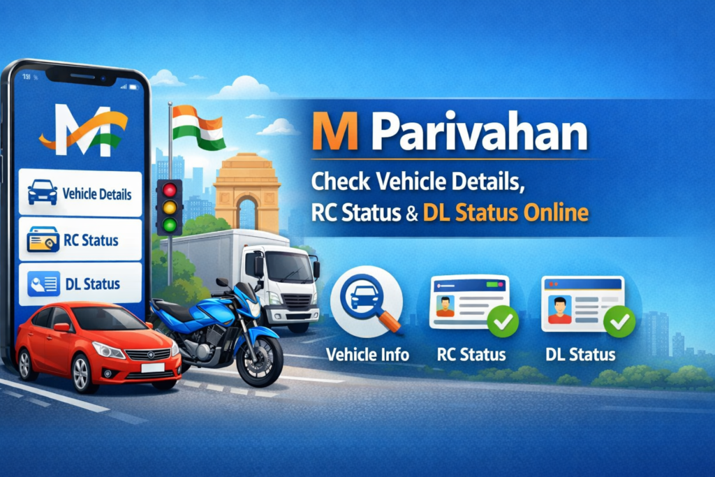 M Parivahan – Check Vehicle Details, RC Status & DL Status Online