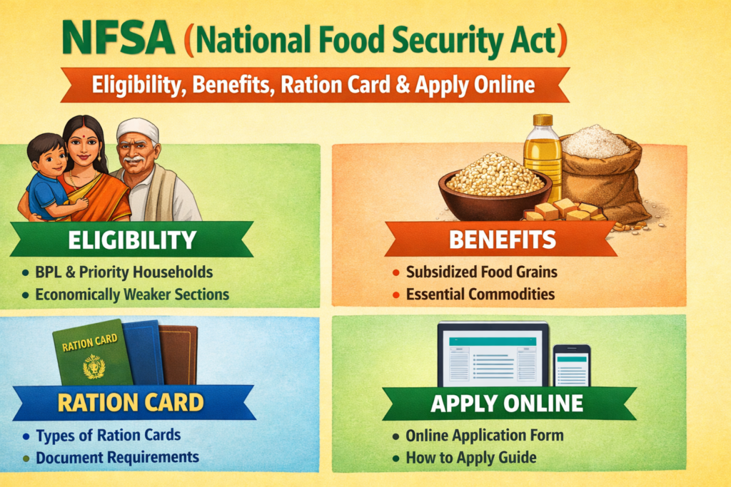 NFSA (National Food Security Act) 2026: Eligibility, Benefits, Ration Card & Apply Online