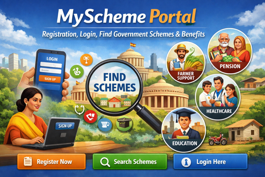 MyScheme Portal – Registration, Login, Find Government Schemes & Benefits