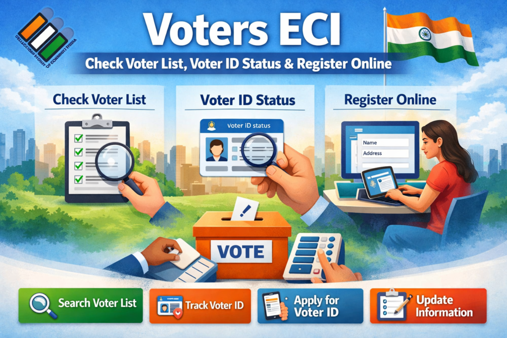 Voters ECI – Check Voter List, ID Status & Register Online in India